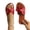 Red, variant on Women Knotted Strap Flat Slide Sandals Metal Eyelets Cushioned Footbed Plus Size Spring Summer Casual Shoes,Red