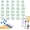 30-Green, variant on Numbered Pencil Toppers, Reusable Classroom Pencil Toppers for Teachers Students Colorful Pencil Labels for Supply Stations and Classroom Organization Available in 1-30, 1-50 Sets (30-Red)