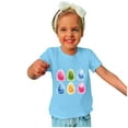 thumbnail image 4 of Cadeaux de Pâques pour Garçons, Cadeaux de Pâques pour Enfants, Tout-Petits Garçons Filles Imprimé Œufs de Pâques Mignons Col Rond Manches Courtes, Cadeaux pour Filles Tout-Petits, Shorts pour Filles, 4 of 4