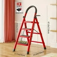 thumbnail image 4 of [Portable Folding Ladder] 1 Heavy-Duty 3/4/5-Step Portable Folding Ladder, 500 Lbs Weight Capacity, Durable Plastic Folding Ladder With Non-Slip Steps, Lightweight And Portable,, 4 of 16