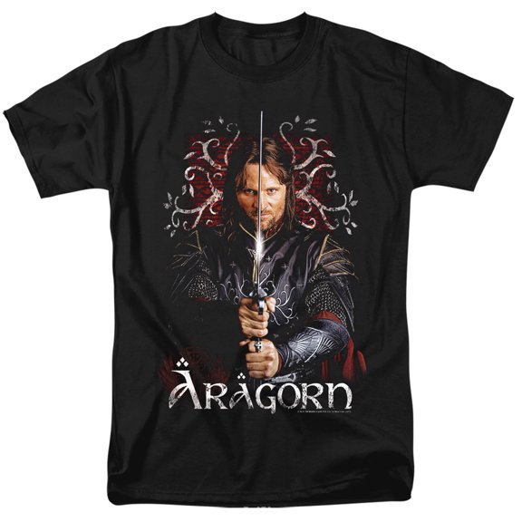 Lord Of The Rings Men's Aragorn T-shirt X-Large Black