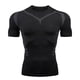 thumbnail image 4 of Camiseta deportiva de manga corta transpirable para hombre, absorbente del sudor, de secado rápido, paquete de fitness, camiseta ajustada con músculos, 4 of 5
