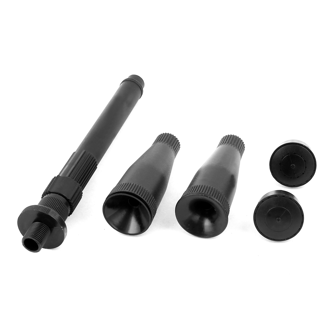 Unique Bargains Black Plastic Water Pump Adapter Fountain Trumpet Dome