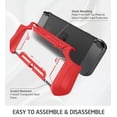 thumbnail image 7 of Dockable Case for Nintendo Switch - Mumba TPU Grip Protective Cover Case Compatible with Nintendo Switch Console and Joy-Con Controller (Red), 7 of 7