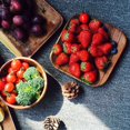 thumbnail image 4 of Wood Serving Tray Tea Plate Fruit Vegetable Platter Bread Dessert Cake Pan Japanese Style Food Oval Plate Kitchen Table Decor, 4 of 11