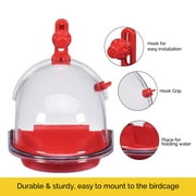 JW Pet Bird Bath for Cage Bird Cage Accessories for Small & Medium Cages for Parakeets and Similarly Sized Birds, Assorted