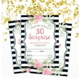 thumbnail image 2 of Darling Souvenir White Birthday Invitation Card 28 Pcs Fill or Write In Blank Invites Printable Party Supplies 5 x 7 Inches, 2 of 5