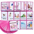 thumbnail image 1 of Richardy 45 Unids/Set Rutinas Diarias Regalos para Niños Tarjetas Flash en Inglés Tarjeta de Bolsillo Juguetes Educativos de Aprendizaje para niños Educación Preescolar, 1 of 5