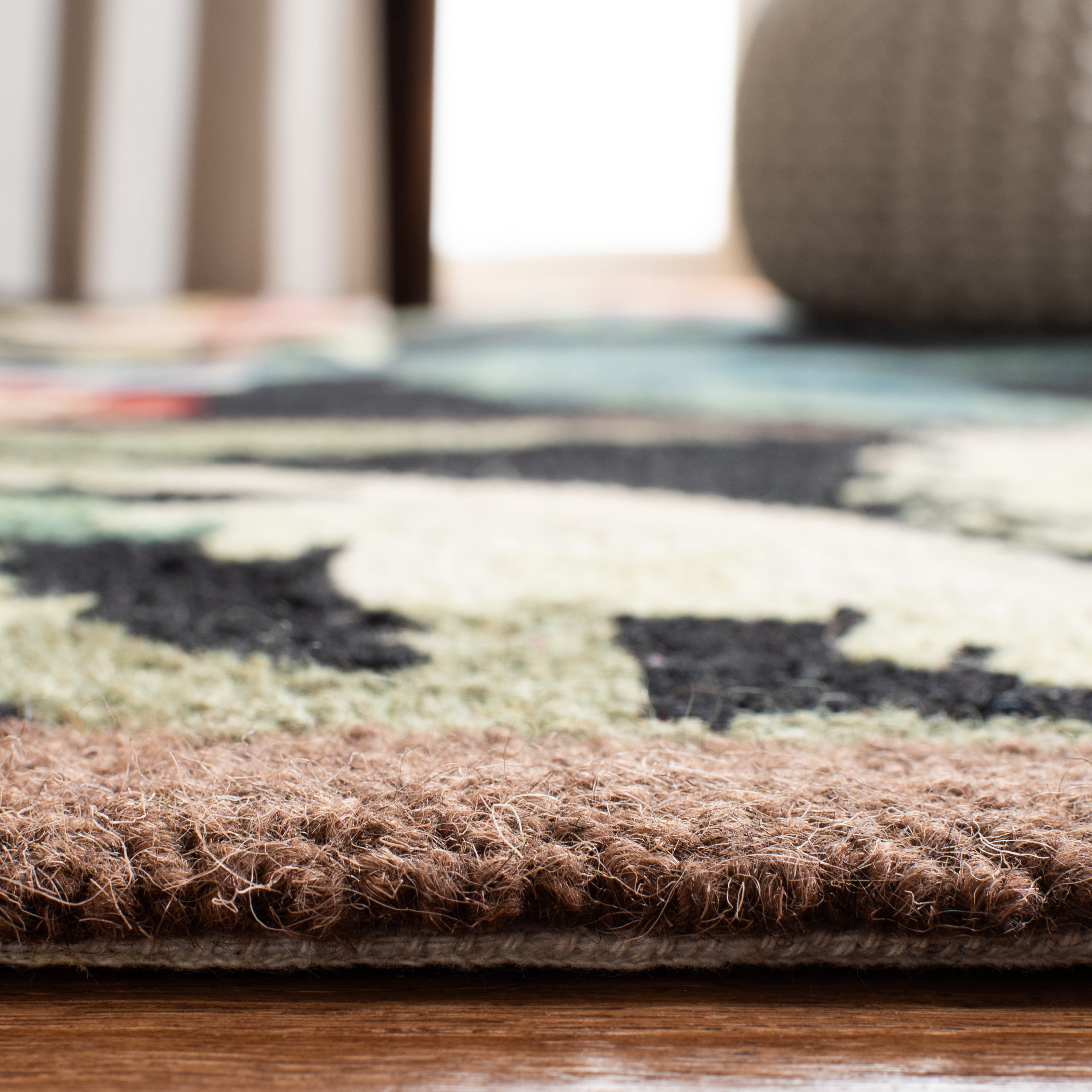 Safavieh Chelsea Dewayne Bordered Wool Runner Rug, Black, 2'6" x 12'