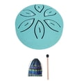 thumbnail image 1 of Steel Tongue Drum Rain Drum for Outside, 6 Notes 3 Inches Lake Blue, 1 of 5