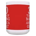 thumbnail image 3 of ThisWear Turning 30 Birthday Mug 30 Years of Making America Great 15oz Coffee Mug Red, 3 of 4
