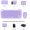 thumbnail image 3 of A3060 Wireless Keyboard and Mouse,84 Keys 2.4GHz Keyboard,Cat Mouse with 3 Adjustable DPI for PC, 3 of 5