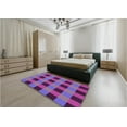 thumbnail image 4 of Ahgly Company Indoor Square Patterned Medium Purple Area Rugs, 8' Square, 4 of 6