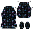 thumbnail image 7 of TSOVTHRID Dog Paw Black Print 4 Pieces Gaming Chair Cover with Armrest Slipcovers Stretchable Machine Washable Computer Chair Seat Slipcovers Cat Scratch Proof, 7 of 7