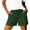 *Army Green, variant on ClodeEU Women's Summer Linen Drawstring Shorts with Side Slit,Casual Cotton Loose Shorts Army Green,Women's Plus L