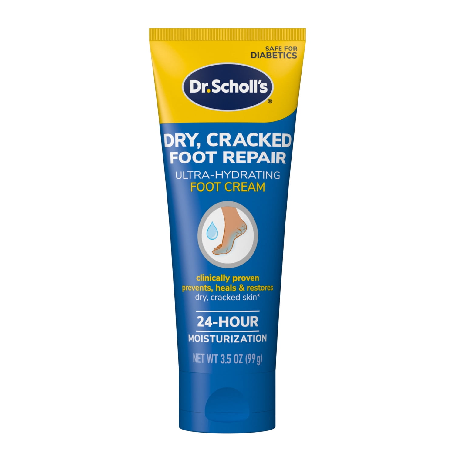 (3 pack) Dr. Scholl's Ultra Hydrating Foot Cream with 25% Urea, Repair Dry feet, 3.5 oz