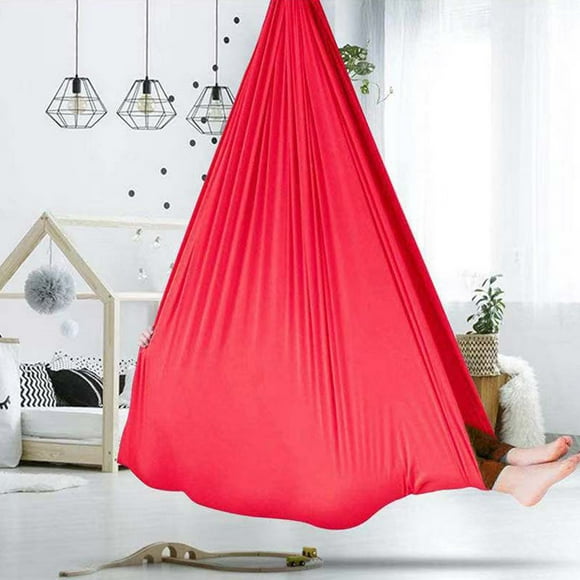 LJNYFDC Cuddle Swing Sensory Therapy Swing Hammock Double Layer Fabric Strong Load bearing Indoor Outdoor Swing