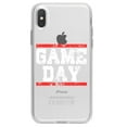 thumbnail image 1 of DistinctInk Clear Shockproof Hybrid Case for iPhone X / XS (5.8" Screen) - TPU Bumper Acrylic Back Tempered Glass Screen Protector - Game Day, 1 of 5