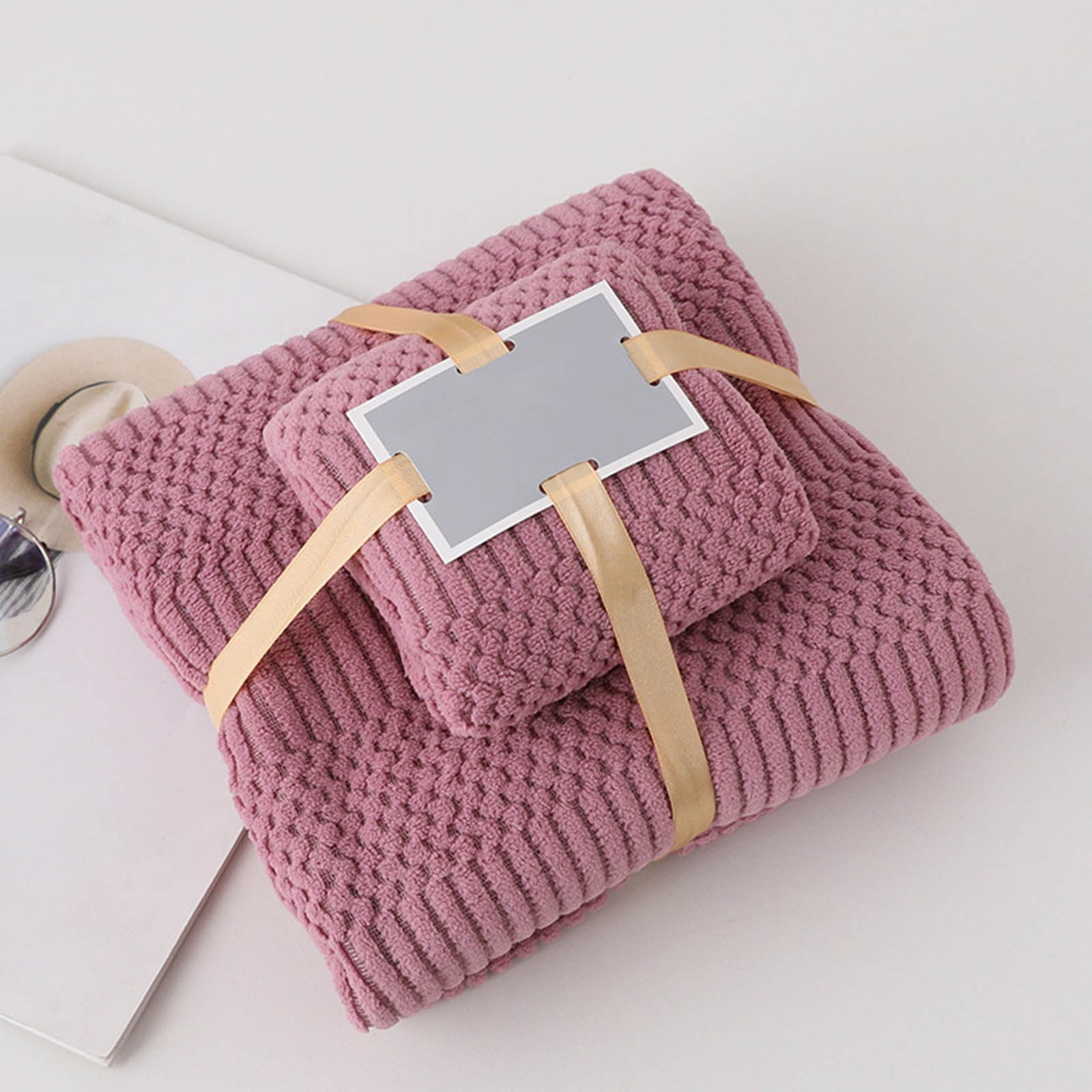 Clearance！Soft Linen Luxury Bath Towel Set,Washcloth Quick Dry