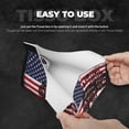 thumbnail image 3 of Lsque USA Vintage Flag Tractor Printed Long Tissue Box Cover Holder, Facial Paper Organizer Dispenser,Triangle with Bottom Belt, PVC Leather Decorative Organizer, 3 of 7