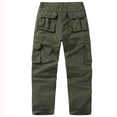 thumbnail image 5 of Mifsaly Cargo Pants for Men High Waisted Wide Leg Hiking Pant with Multi Pockets Outdoor Camping Training Trousers with Pockets S, 5 of 5