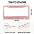 thumbnail image 7 of Aluminum License Plate Frame 2 Pack Car Exterior Accessory Car Tag Holder for Front Rear Plates Cars Decor Valentine's Day Symbol Pattern, 7 of 7