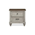 thumbnail image 2 of New Classic Furniture Mariana 2-Drawer Solid Wood Nightstand in Vintage Cream, 2 of 9