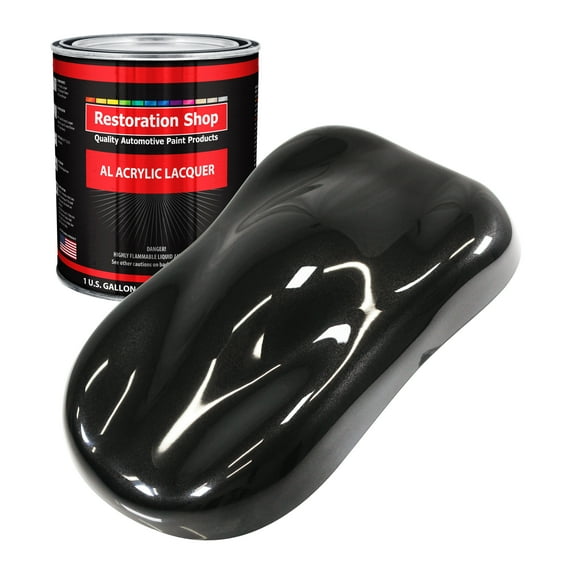 Restoration Shop - Black Diamond Firemist Acrylic Lacquer Auto Paint - Gallon Paint Color Only - Professional Gloss