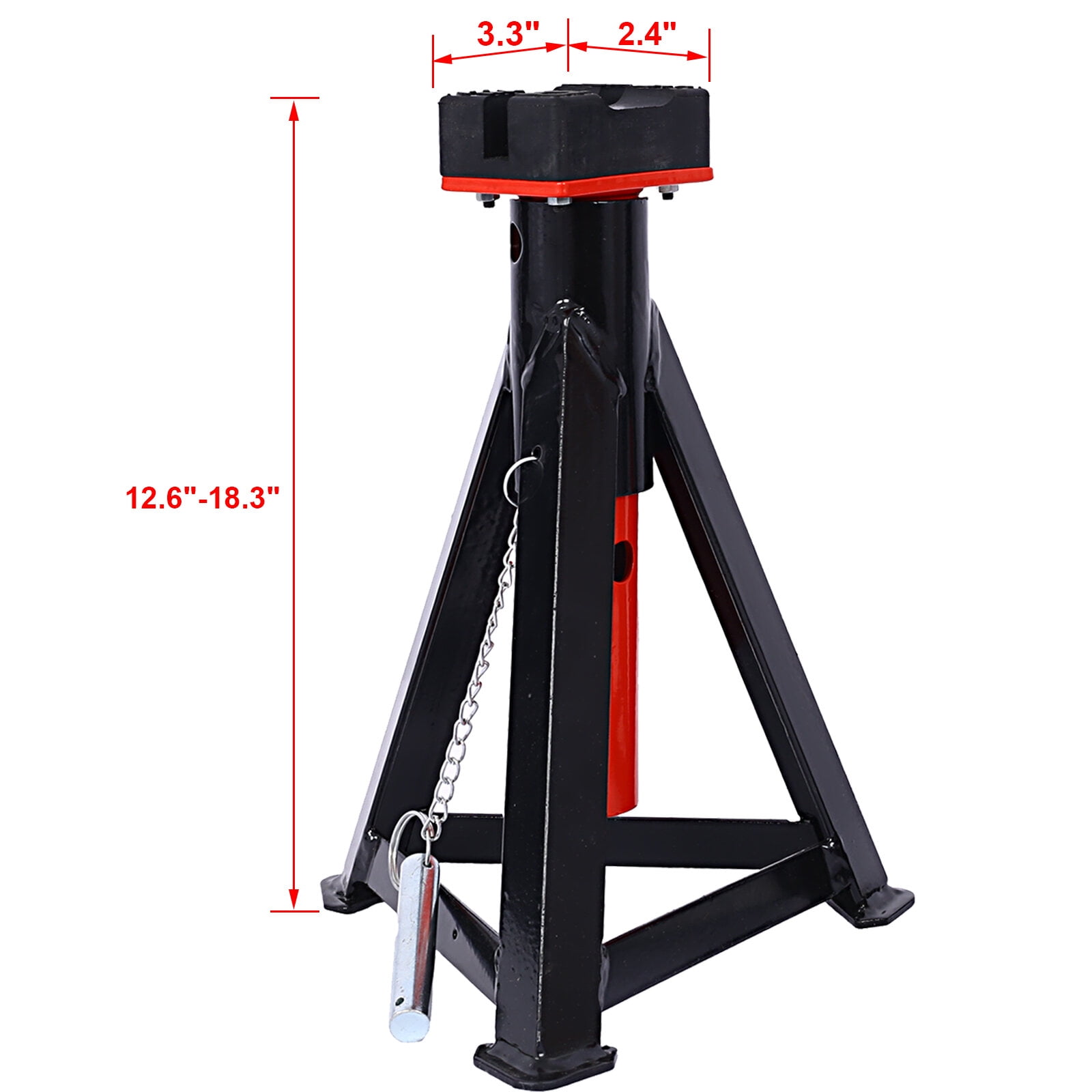 Big Red AT46002ABR Torin Double Locking Steel Jack Stands, 2 Pack