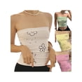 thumbnail image 6 of Biekopu Women Vest Tops Sleeveless Wrap-Chest Floral Casual Party Street Summer Short Shirt, 6 of 6