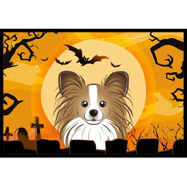 Carolines Treasures BB1806MAT Halloween Papillon Tapis Intérieur & Extérieur - 18 x 27 Po.