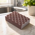thumbnail image 5 of Emery Sponge Block for Kitchen Cleaning, Diamond Textured Abrasive Sanding Sponge for Descaling Rust Removal Polishing, Soft Sponge Base Fits Curved Flat Surfaces, Metal Wood Auto Paint Plastic, 5 of 8
