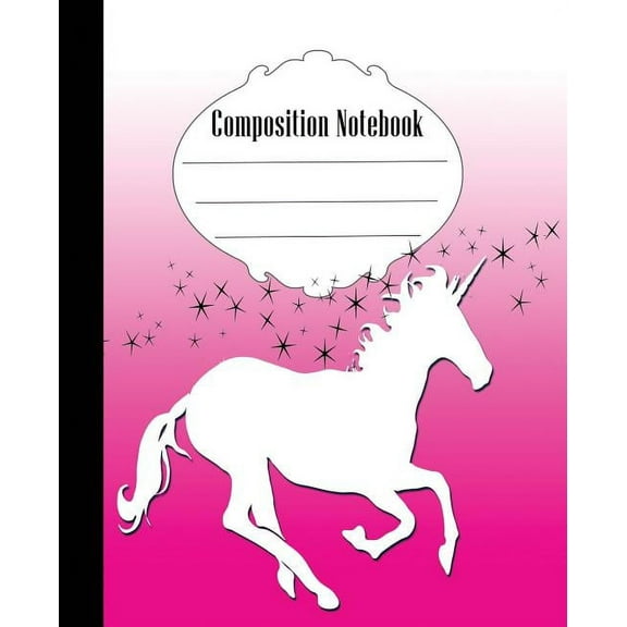 Composition Notebook: Unicorn Composition Notebook Wide Ruled 7.5 x 9.25 in, 100 pages book for kids, teens, school, students and gifts (Paperback)