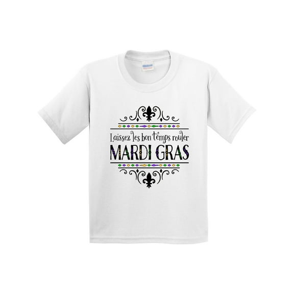 Inktastic Laissez Les Bon Temps Rouler Mardi Gras Youth T-Shirt