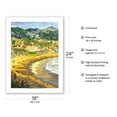 thumbnail image 2 of Last Light on Laguna - Main Beach Laguna Beach California - From an Original Watercolor Painting by Robin Wethe Altman - Bamboo Fine Art 290gsm Paper Print (Unframed) 18x24in, 2 of 4