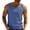 Dark Blue, variant on Men’s Muscle Tank Top with Pocket Athletic Sleeveless Shirt Breathable Faux Denim for Gym and Casual Wear Size 4XL White