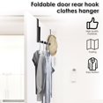 thumbnail image 2 of JUNWELL Over the Door Drying Rack Foldable Over Door Drying Racks with 4 Groves Sturdy Over Door Hook Hangers Portable Over Door Towel Racks for Coat Clothes Closet Bedroom Bathroom, 2 of 7