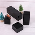 thumbnail image 5 of Unique Bargains 1.5'x1.5'x6' Jewelry Display Riser Polished Acrylic Cube Display Stand Block Collection Showcase, Black, 5 of 5