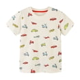 thumbnail image 1 of adviicd T-Shirts Graphiques pour Enfants Col Rond Manches Courtes Hauts Originaux pour Garçons Jaune, 6 Ans, 1 of 5