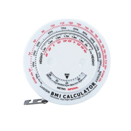 

BMI Body Mass Index Tape Measure Calculator Sewing Tailor Body Scale Fitness Caliper Measuring Body Retractable Tape Fat Tape Measure