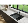 thumbnail image 6 of Bocchi 1633-020-0132 Baveno 27" Undermount Single Basin Fireclay Kitchen Sink - Matte Dark, 6 of 7