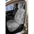 thumbnail image 4 of ZONETECH Car Seat Covers Full Set, 2- Pack Charcoal Grey Sheepskin Winter Wool Auto Accessories for All Season Protection of Your Seats,, 4 of 9