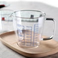 thumbnail image 5 of Glass Measuring Cup with Spout, Heat Resistant Borosilicate Glass Measuring Cups Pitcher with Handle, Graduated Beaker Mug for Cooking Baking, Microwave Measuring Cup with Scale 250ml, 5 of 7