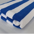 thumbnail image 4 of MintLimit 1Pack Plush Velour 100% Cotton Beach Towels. Cabana Stripe Pool Towels for Adults. (Navy, 1Pack- 150*80CM), 4 of 4