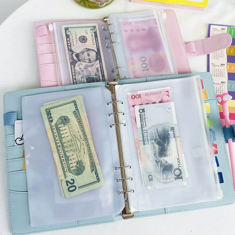 Budget Binder with Zipper Envelopes - Crocodile Pattern Leather Money Organizer, Cash Saving Book Budgeting Planner, Cash Stuffing Folder Envelope