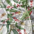 thumbnail image 7 of Ambesonne Watercolor Valance & Curtain, Poinsettia Pattern, 55"x45", Vermilion Yellow Green, 7 of 7