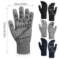 thumbnail image 2 of BKQCNKM Gloves for Cold Weather Winter Gloves Unisex Winter Thermal Gloves with Grip Two Finger Design with Touchscreen Warm and Thick Thermal Blended Fleece Gloves Winter Gloves Women, Gray One Size, 2 of 2