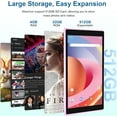 thumbnail image 5 of Tablet Android 12 Tablets, 8 inch Tablet 4GB RAM, 32GB ROM Support 512GB Expand Computer Tablet PC, Quad-Core Processor, IPS Touch Screen, 2+5MP Dual Camera, 4300mah Battery, Wifi Tableta, 5 of 6