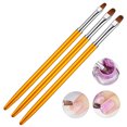 thumbnail image 4 of OULII 3Pcs Golden Nail Brush for Fine Details Patterns Lightweight Tool, 4 of 8