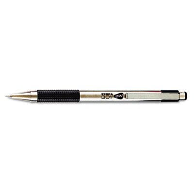 G301 Gel Retractable Stainless Pen - Stainless Steel Barrel, Black Ink, Med, 0.7 mm(sold in packs of 3)